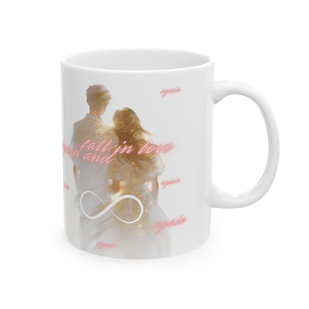 Fall In Love Again & Again, Infinite Love Couple Mug