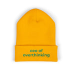 CEO of Overthinking Embroidered Funny beanie