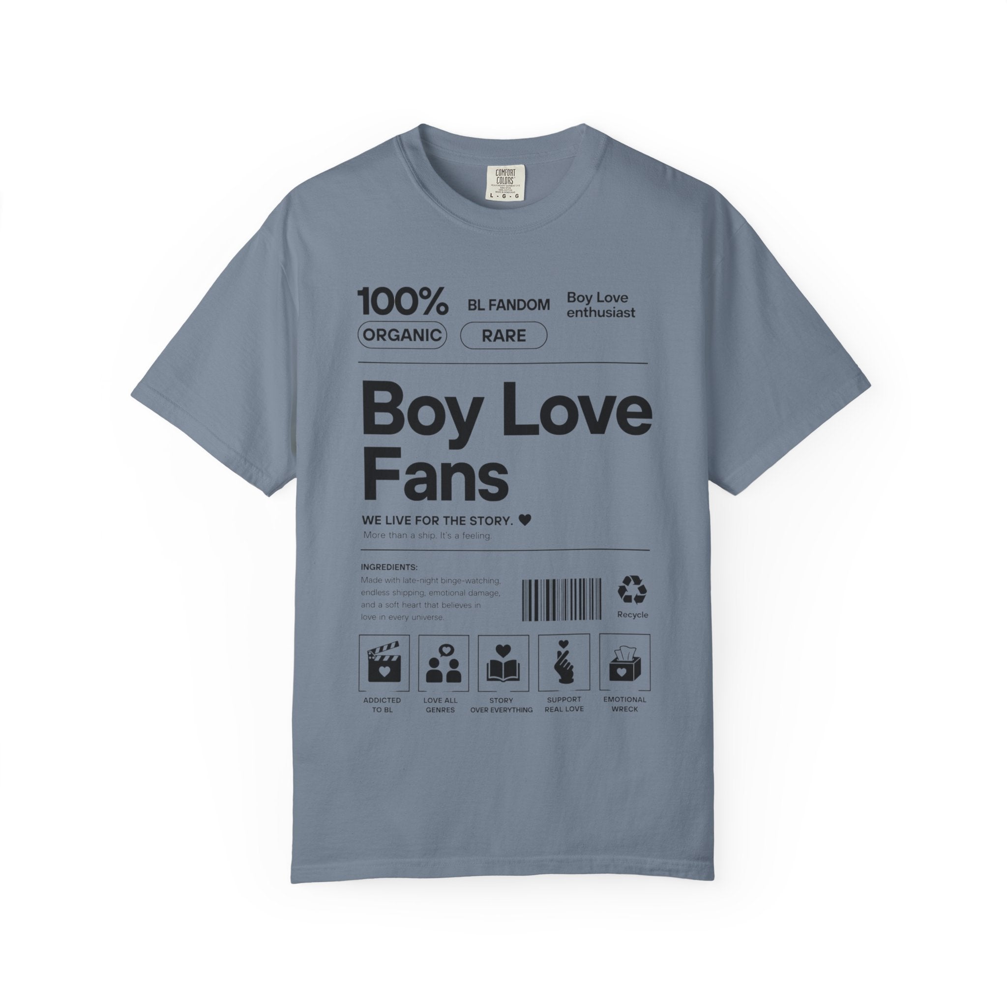 Boy Love Fans Fandom T-Shirt BL Fujoshi Anime Aesthetic Tee
