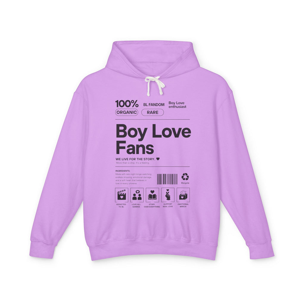 Boy Love Fans Hoodie | BL Fandom Streetwear, Anime Aesthetic, Minimalist Fujoshi