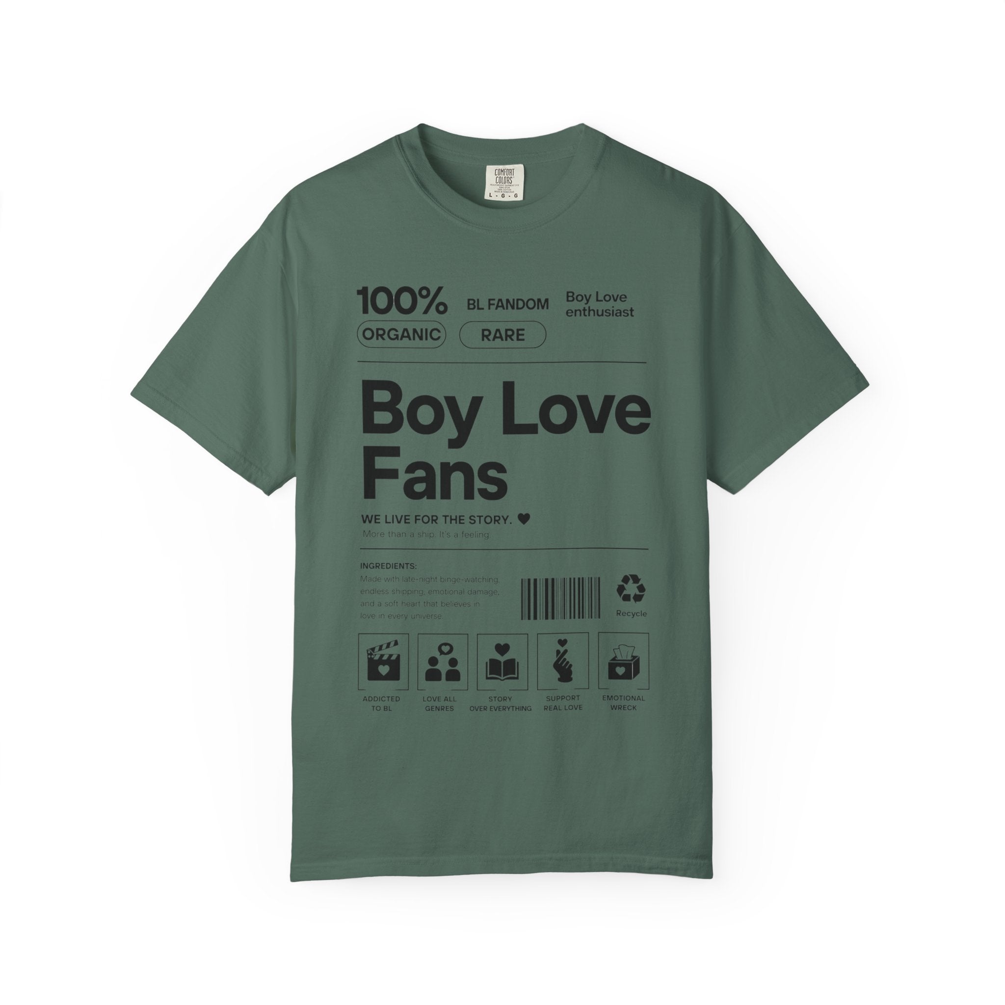 Boy Love Fans Fandom T-Shirt BL Fujoshi Anime Aesthetic Tee