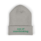 CEO of Overthinking Embroidered Funny beanie