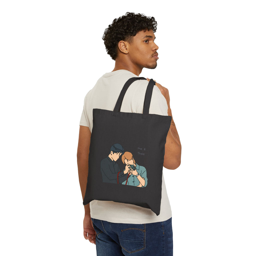 Pondphuwin Mee and Thee Thai BL Series sticker design Tote Bag | GMMTV characters