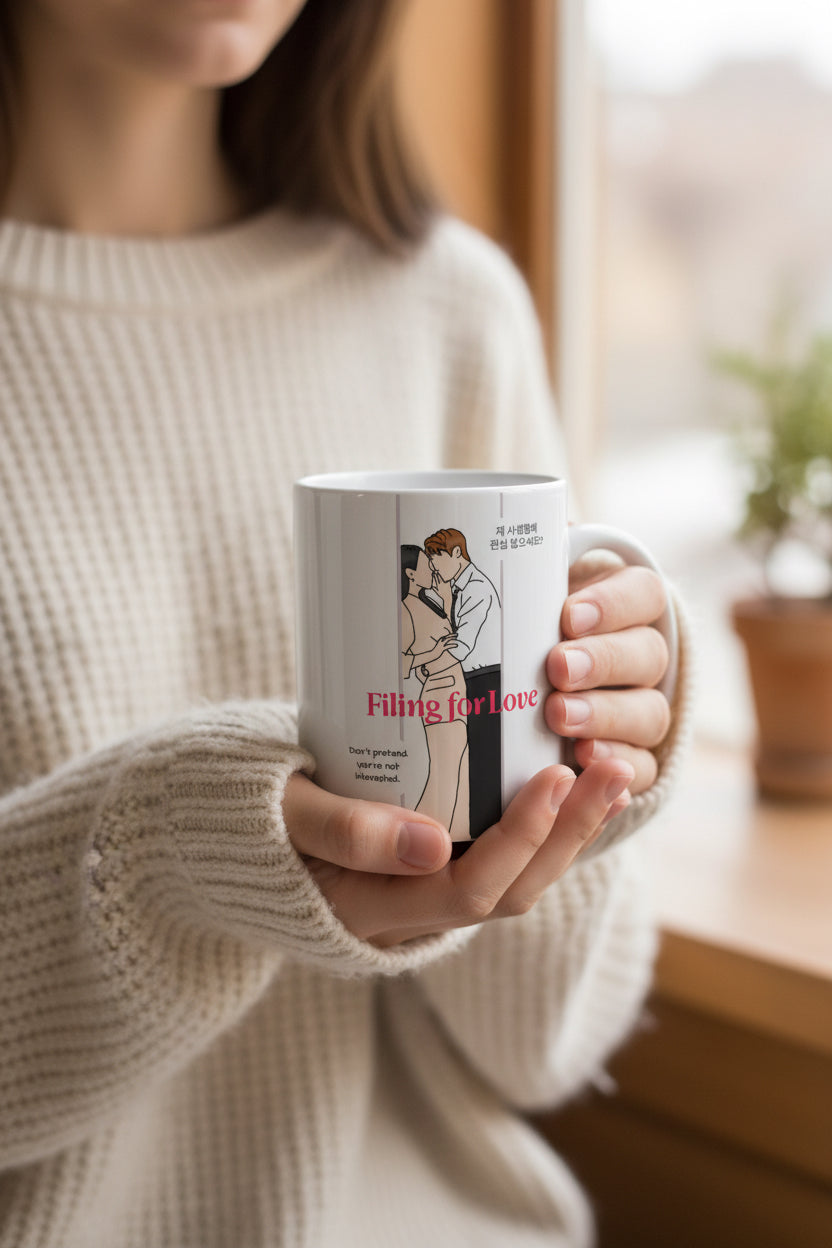 Filing for Love K-Drama Gong Myung & Shin Hye Sun Mug | Korean Drama Merch