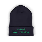 CEO of Overthinking Embroidered Funny beanie