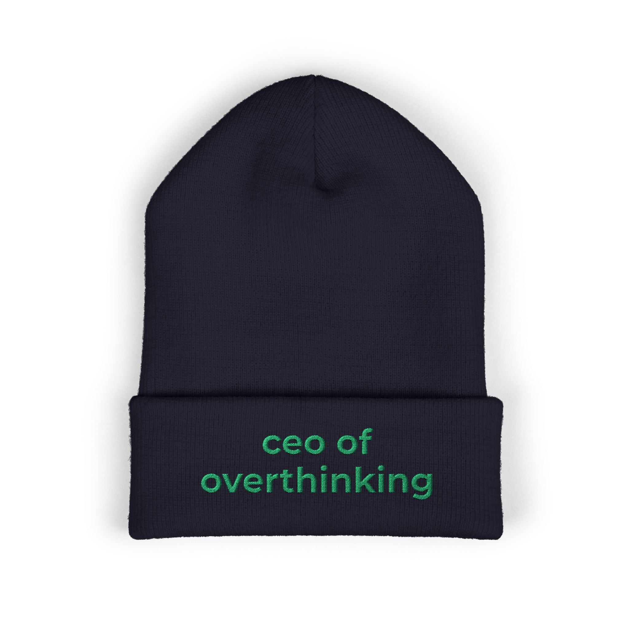 CEO of Overthinking Embroidered Funny beanie