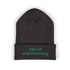 CEO of Overthinking Embroidered Funny beanie