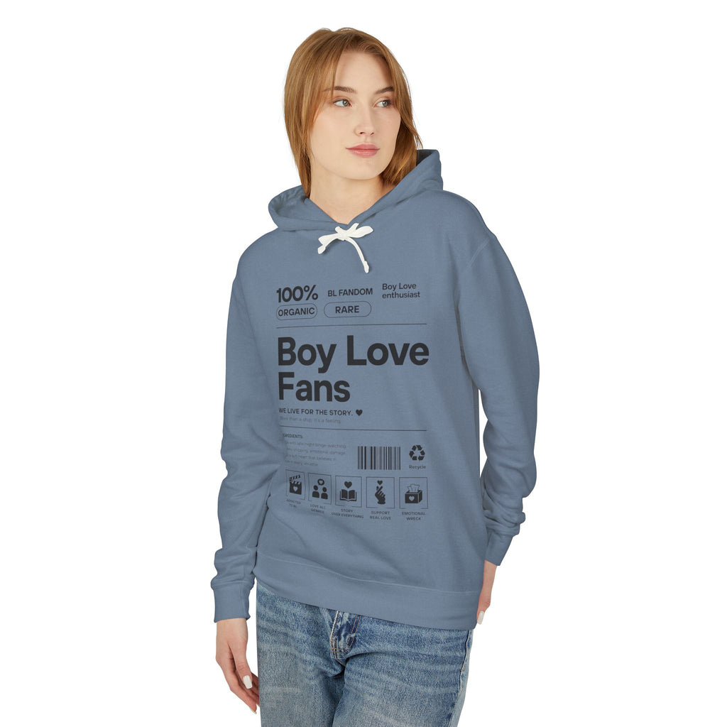Boy Love Fans Hoodie | BL Fandom Streetwear, Anime Aesthetic, Minimalist Fujoshi