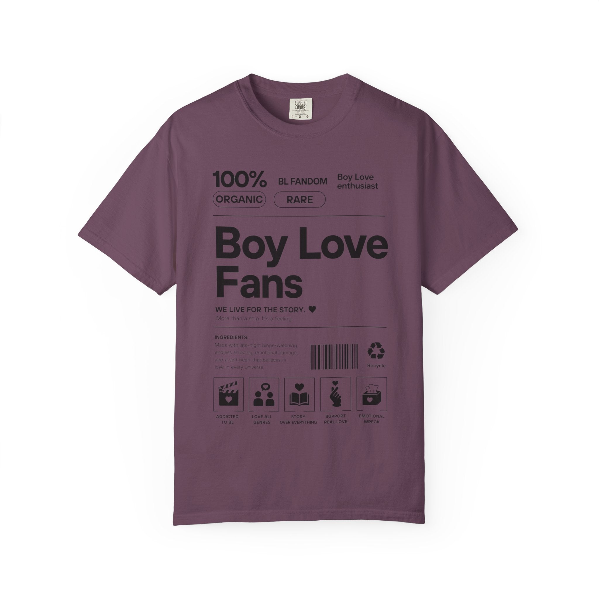 Boy Love Fans Fandom T-Shirt BL Fujoshi Anime Aesthetic Tee