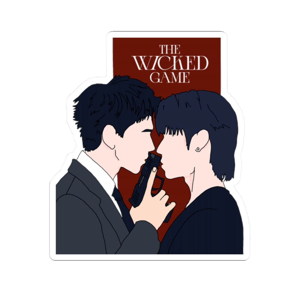 DaouOffroad The Wicked Game Kiss-Cut Stickers