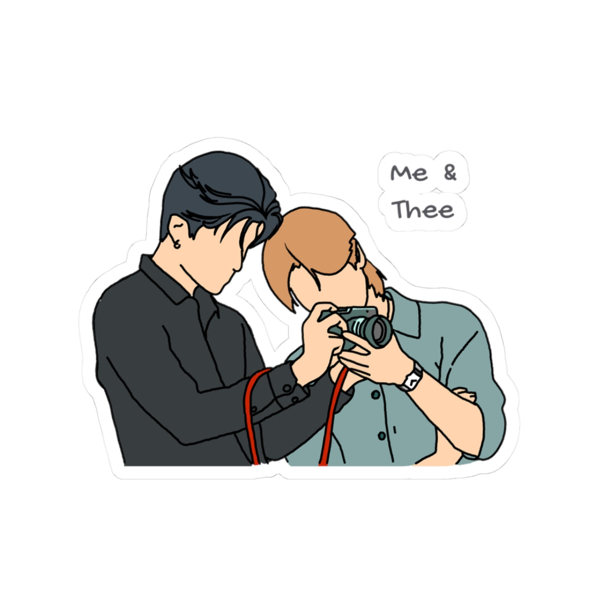 Pond Phuwin Mee and Thee Thai BL Kiss-Cut Stickers