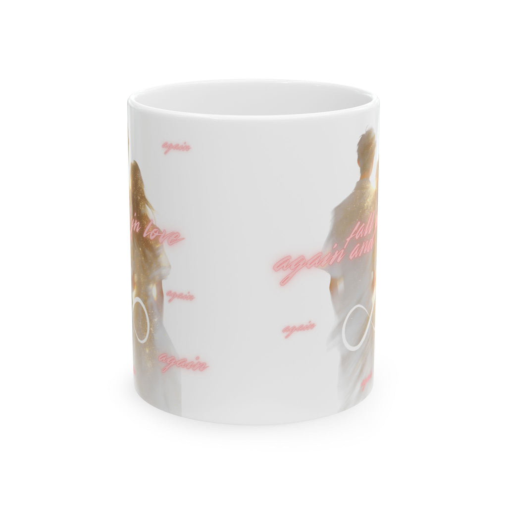 Fall In Love Again & Again, Infinite Love Couple Mug