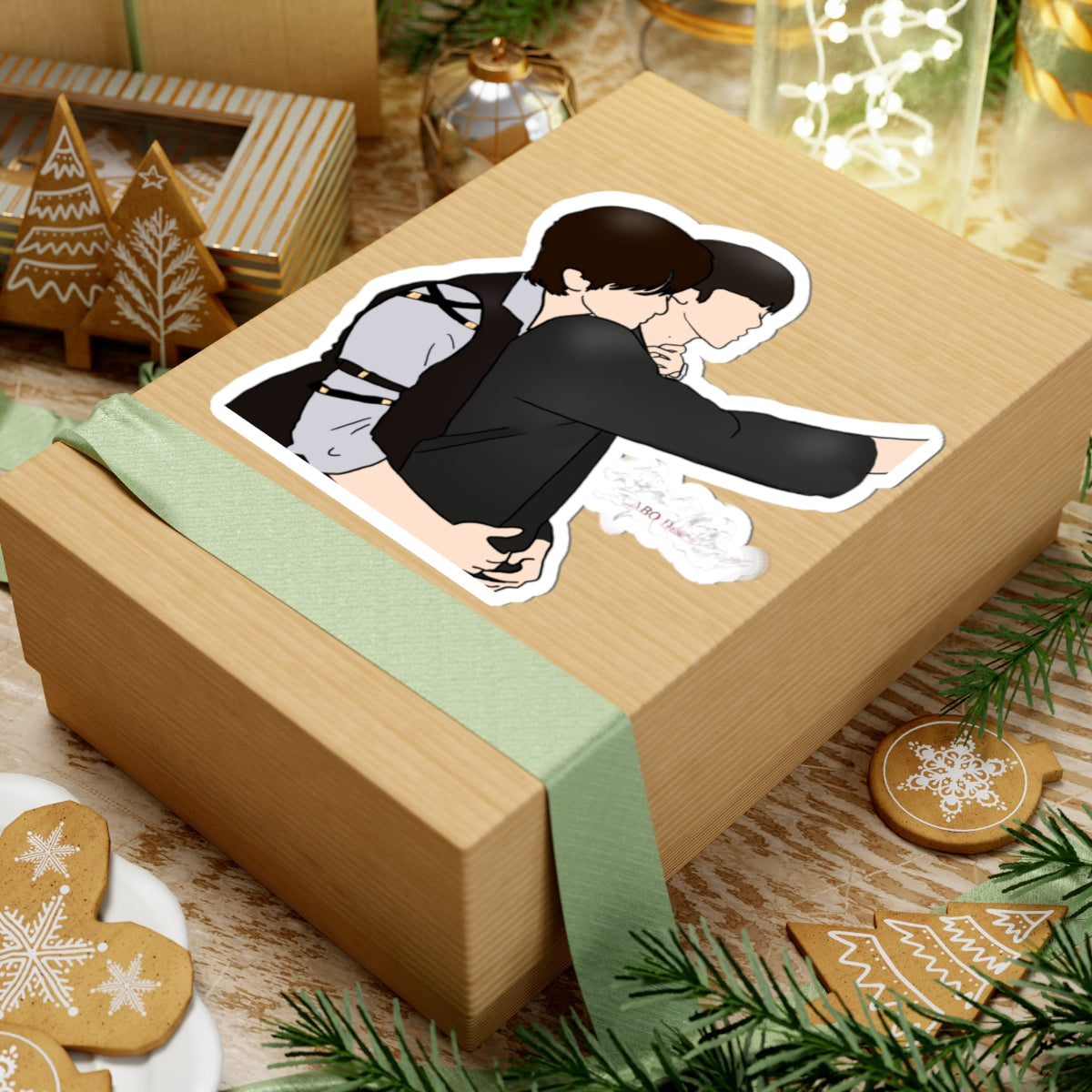 BL Drama Abo Desire XingQiu Couple Kiss-Cut Stickers