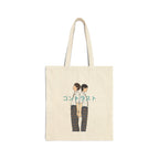 Contrast コントラストBL Drama Line Art Tote Bag | Luchi Haruhi & Akune Haruse Japanese BL Aesthetic
