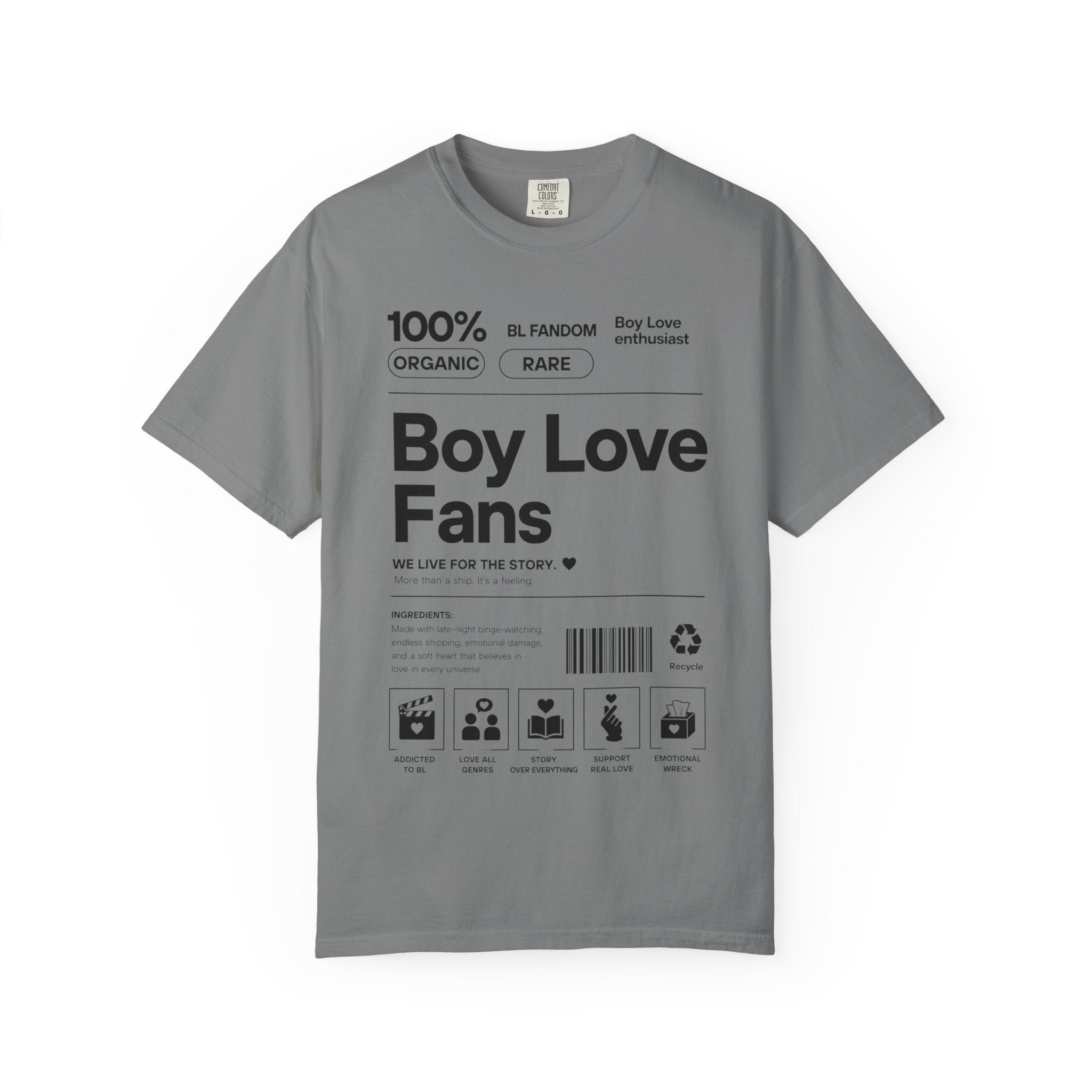 Boy Love Fans Fandom T-Shirt BL Fujoshi Anime Aesthetic Tee