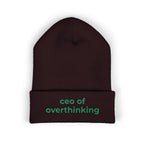 CEO of Overthinking Embroidered Funny beanie
