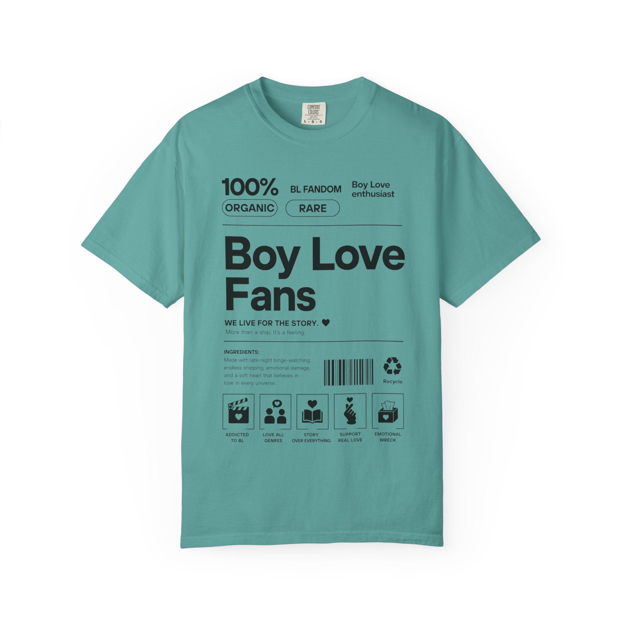 Boy Love Fans Fandom T-Shirt BL Fujoshi Anime Aesthetic Tee