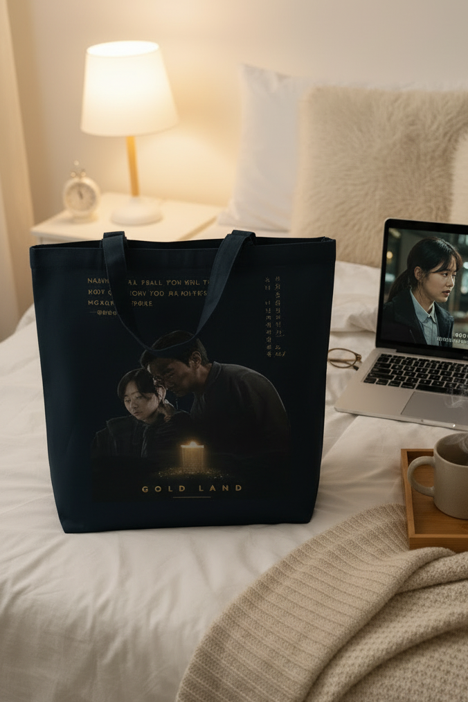 Park Bo-young Kim Sung-chul Portrait Tote Bag | Kdrama Fan Canvas