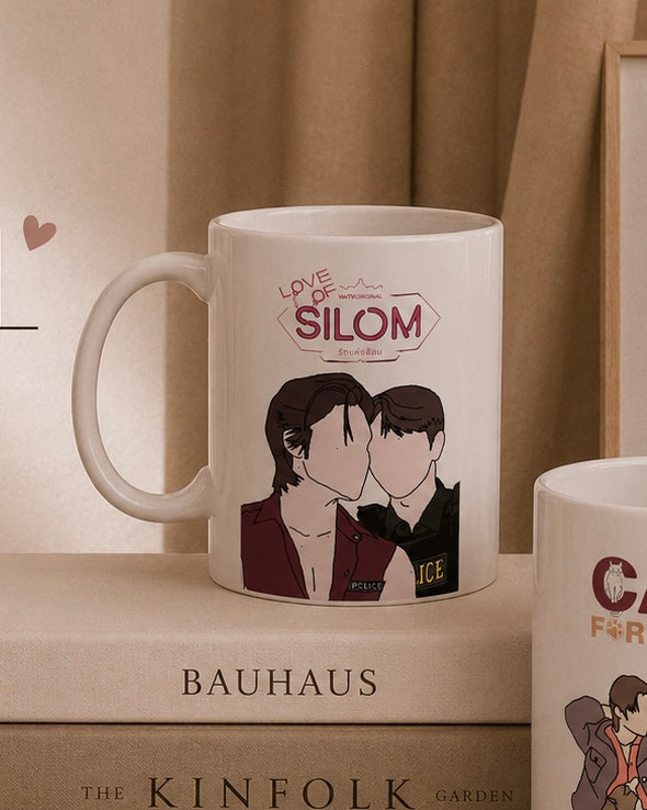 Love of Silom Thai BL Mug | UpPoom Couple Gift | Uppoompat & Poom Fan Merch | Boys Love Coffee Cup