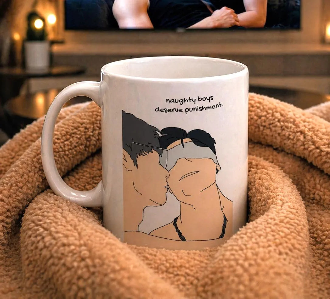 PoohPavel Mug Naughty Boys Deserve Punishment | Pit Babe S2 Charlie Babe Mug | Thai BL Drama Gift