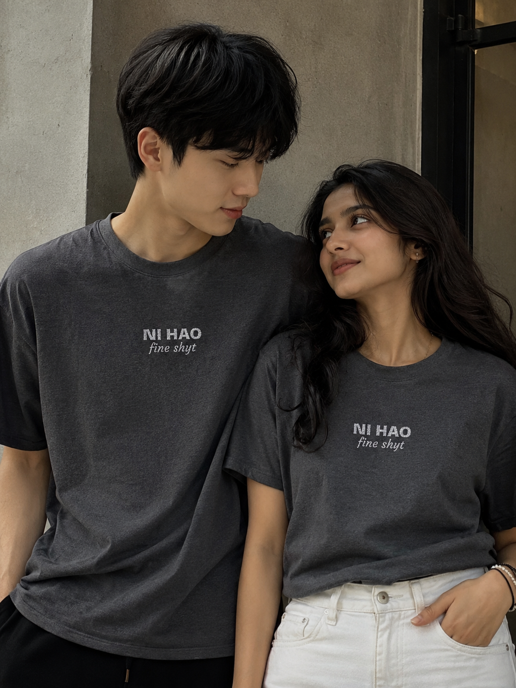 Ni Hao fine shyt Tee  Funny Quote Shirt